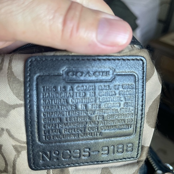 COACH Black Leather Crossbody Bag - Picture 4 of 4